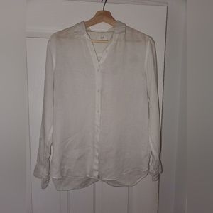 Uniqlo linen button up medium